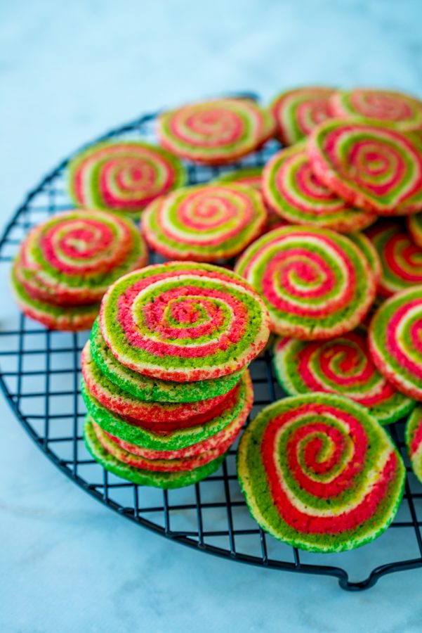 Christmas Pinwheel cookies may be difficult to make, but they are worth it.