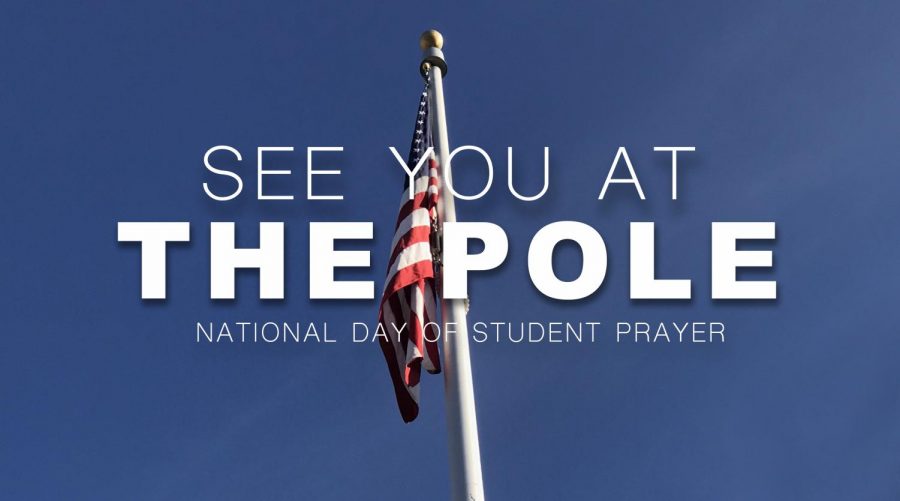 This flag is where the “See You At The Pole” will be held.