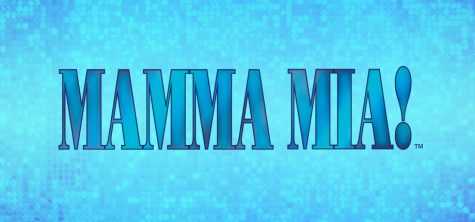 The musical banner for the adapted theatre production of Mamma Mia!