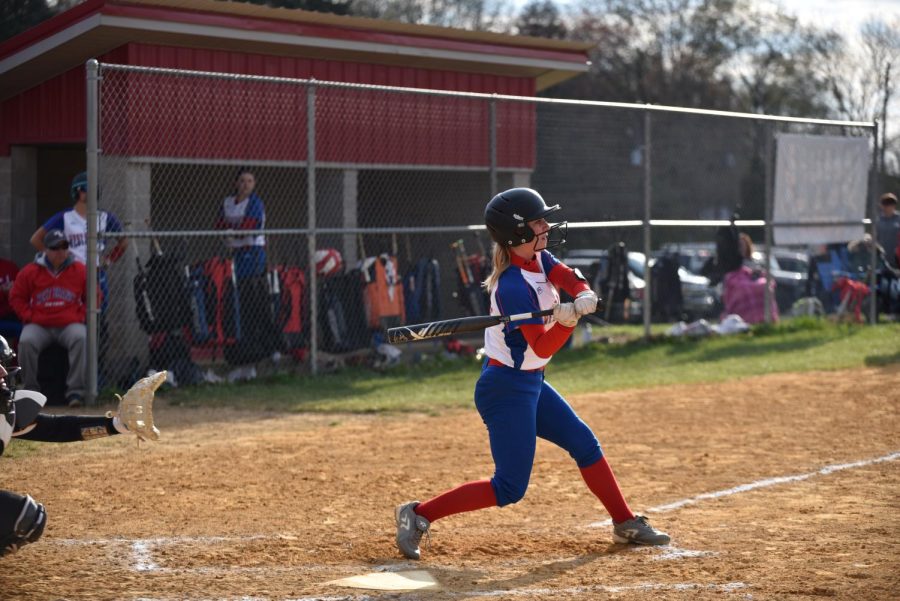 Carsyn+Wesesky+prepares+for+an+at+bat+against+Moshannon+Valley+on+Senior+Night.