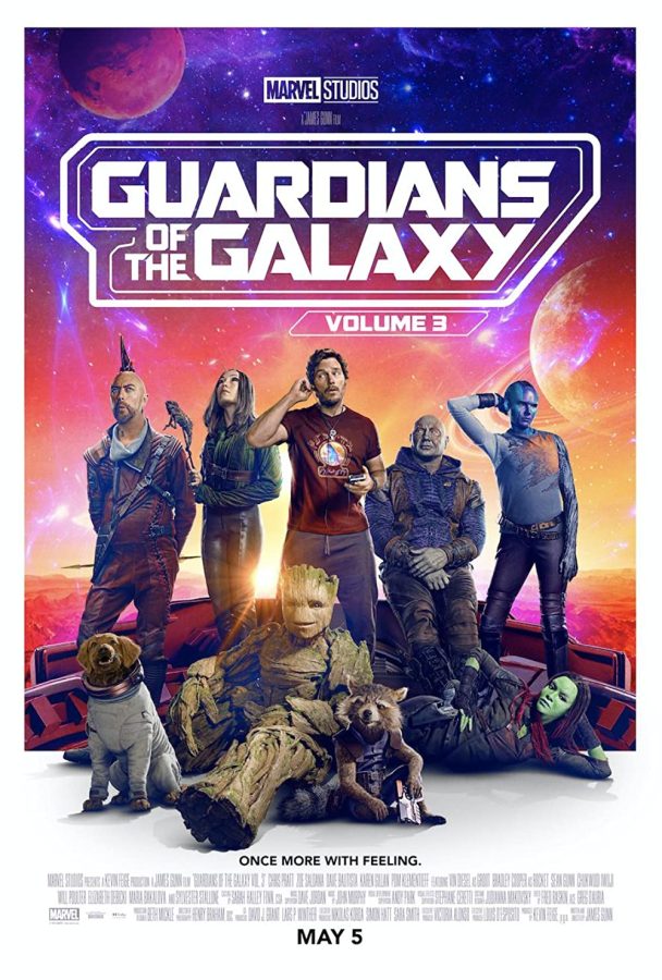 An official movie poster for The Guardians of the Galaxy Vol.3