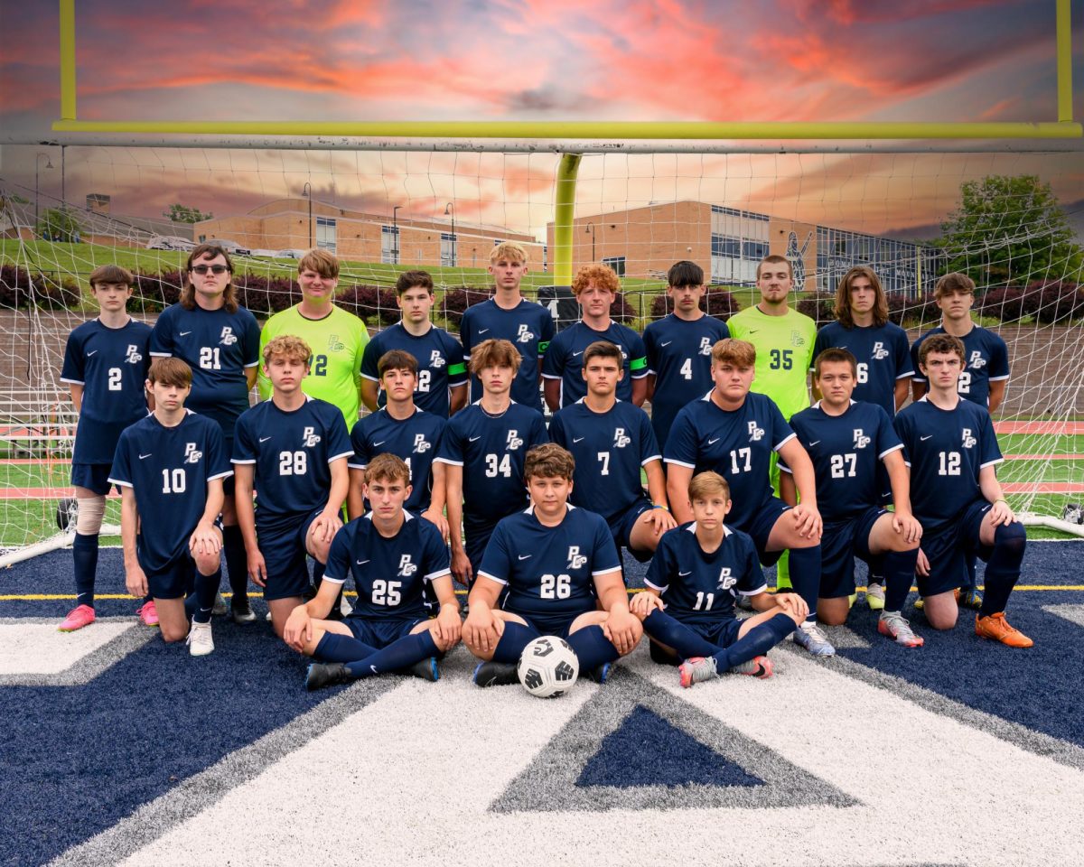 Philipsburg Osceola Mounties and West Branch soccer take a team picture. 

