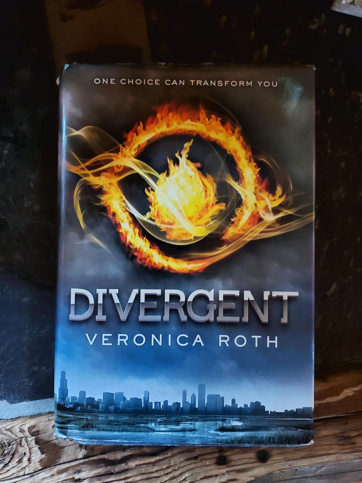 The first book of the series, Divergent by Veronica Roth. 