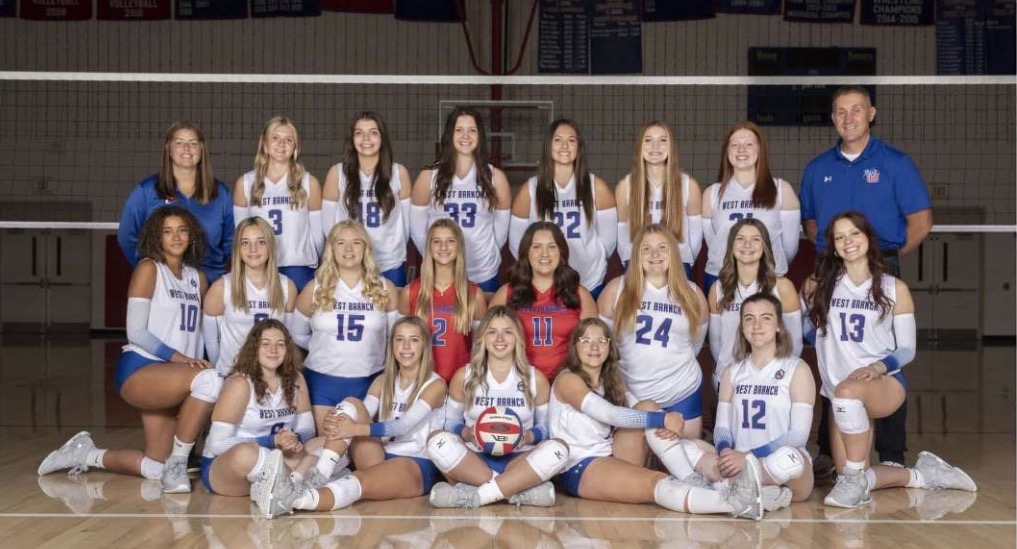  The Lady Warrior Volleyball team picture taken before the beginning of the season. 