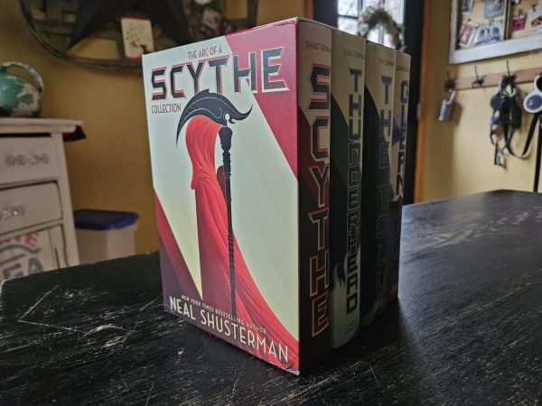 The box set of the Arc of a Scythe series, written by Neal Shusterman.