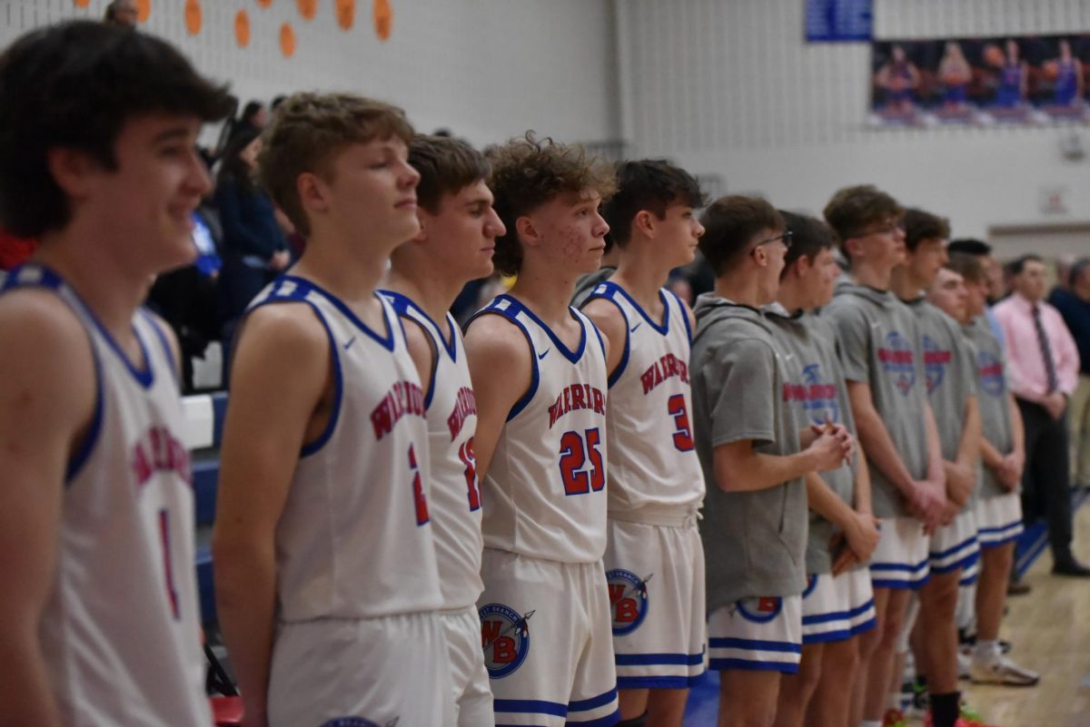 During the National Anthem in the past season, the Warriors looked prepared for their opponent.
