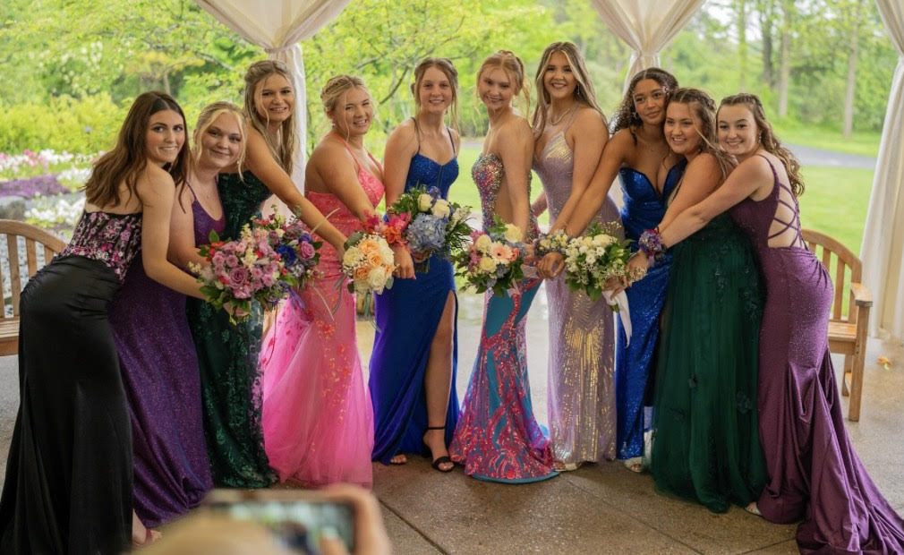 Last year’s West Branch students pose for stunning prom photos at the Arboretum on Penn State University’s campus.