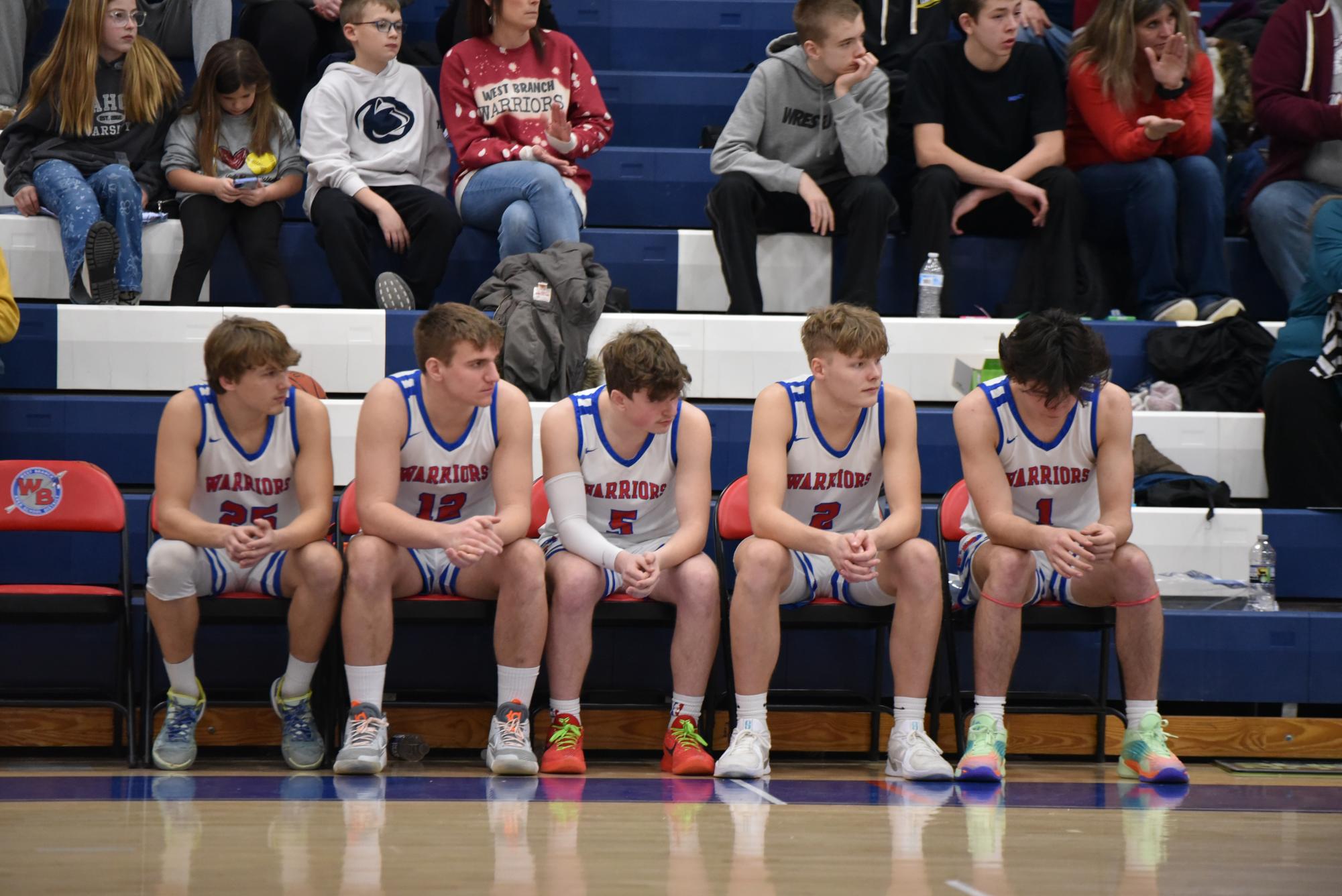 The senior boys' final game of the season ended in a loss to Northern Cambria.