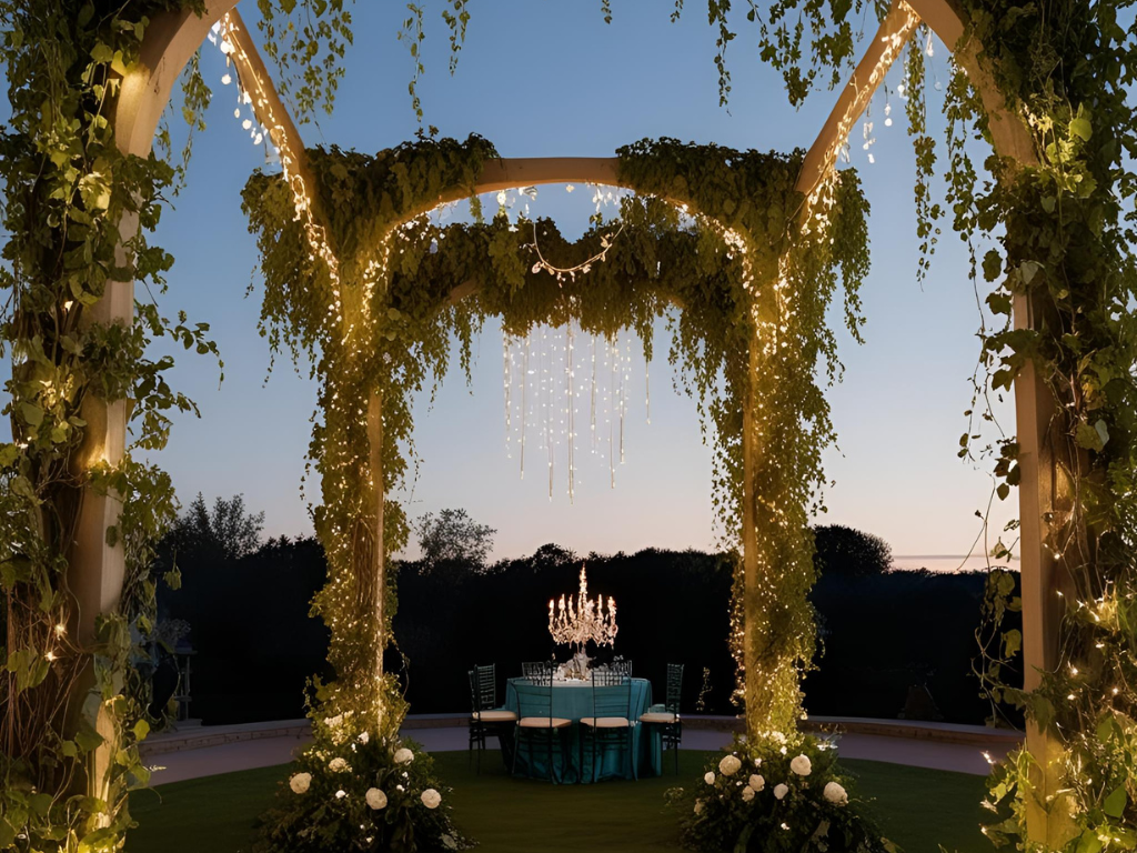 Walk along the stony trail to the beautiful fountain beneath the vines at the Garden of Glamour Prom '25.

Image created using Canva.
