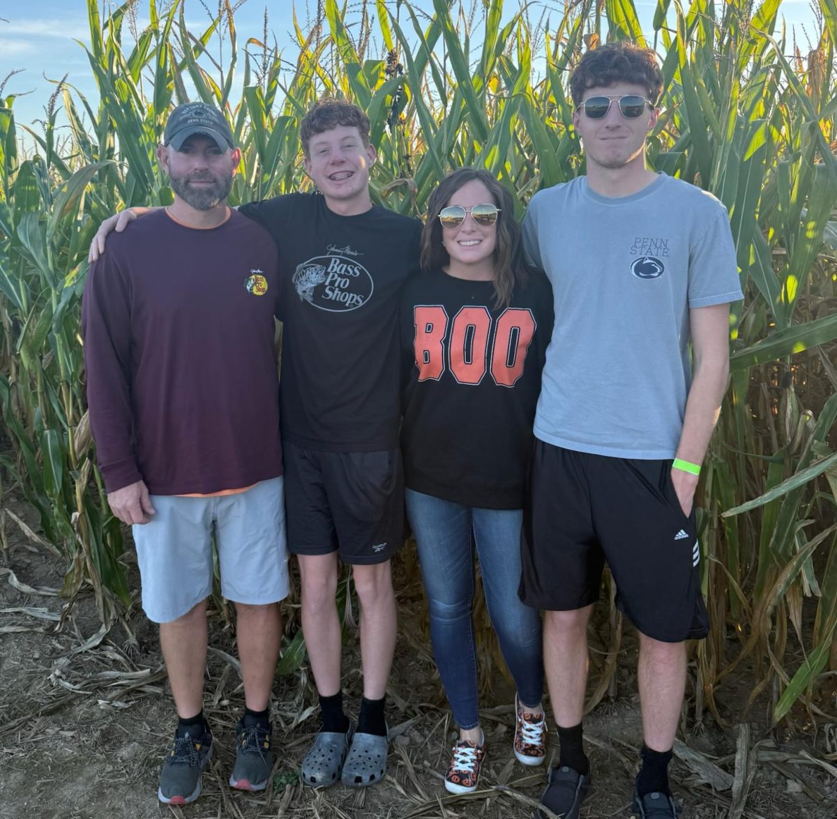 Chera Mason enjoys a beautiful fall day with her family: husband Chris and their children, Brady and Camden.