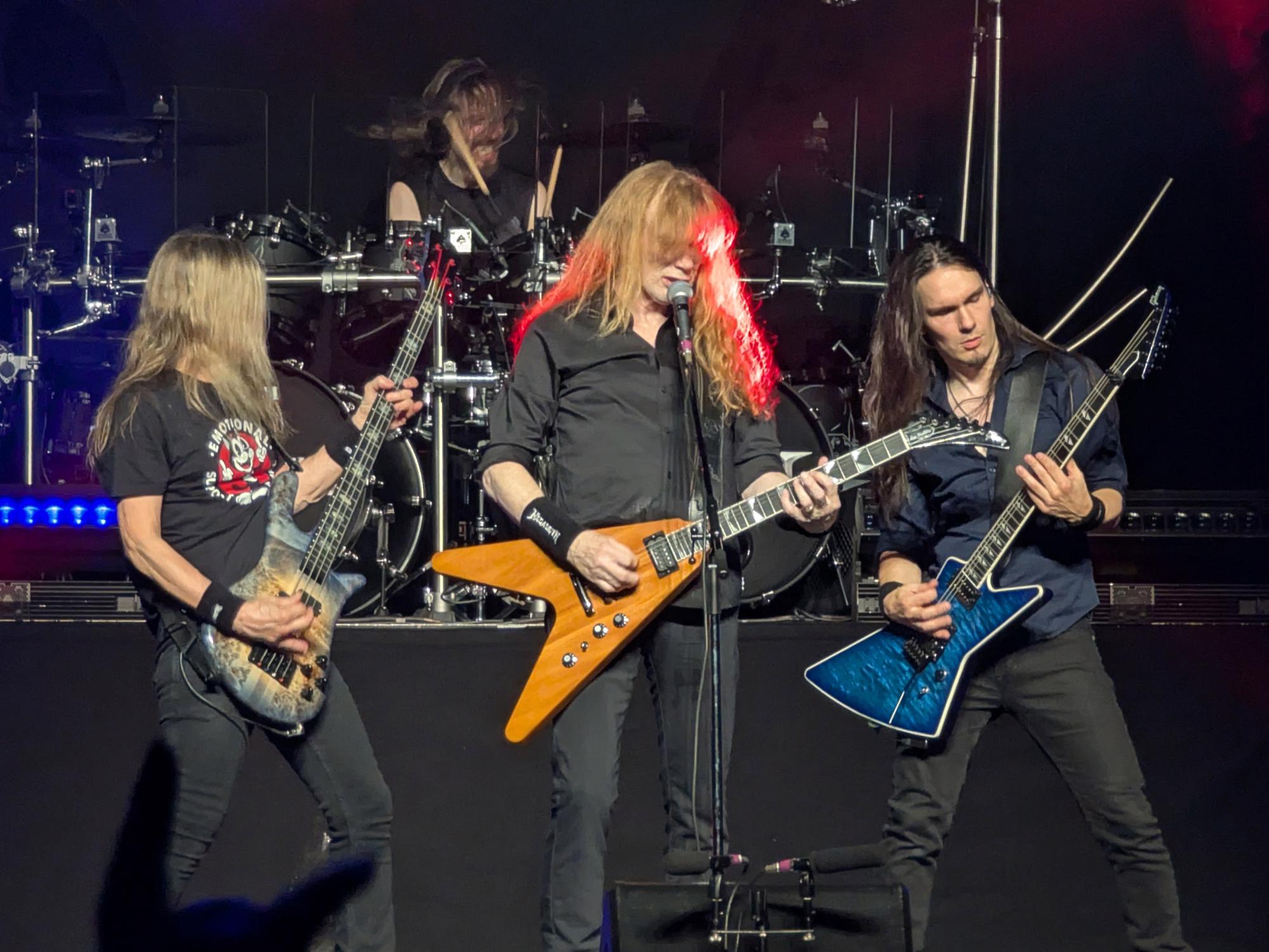 Megadeth captured performing at the O2 Arena, London, 26 2025

Image cred: Justice for the Beholder of the Harvester of Blackened Straw