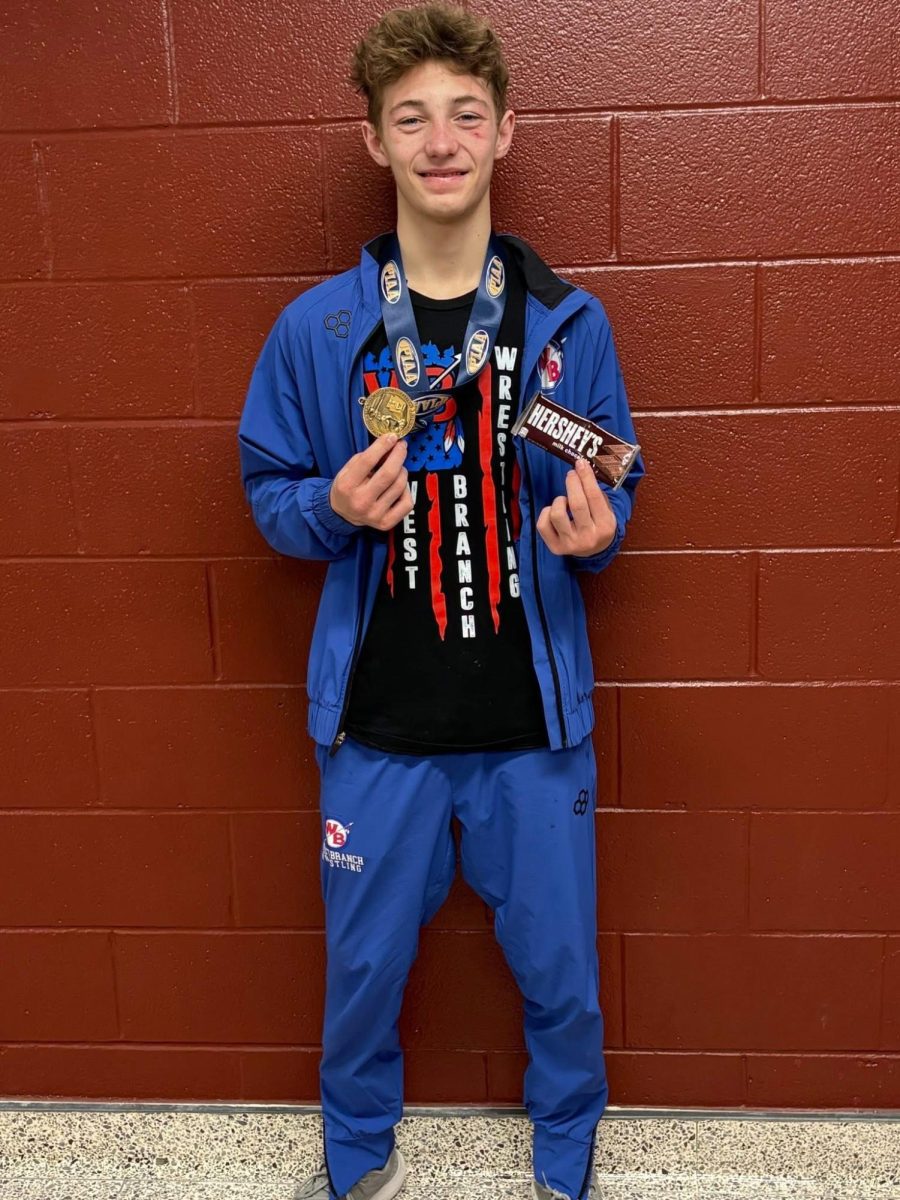 Edwards smiles with pure joy after he punched his ticket to the State tournament.