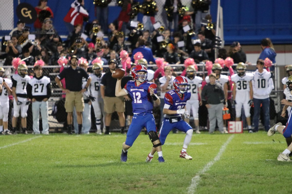 Quarterback Conner Danko throws the ball during the game against Glendale.